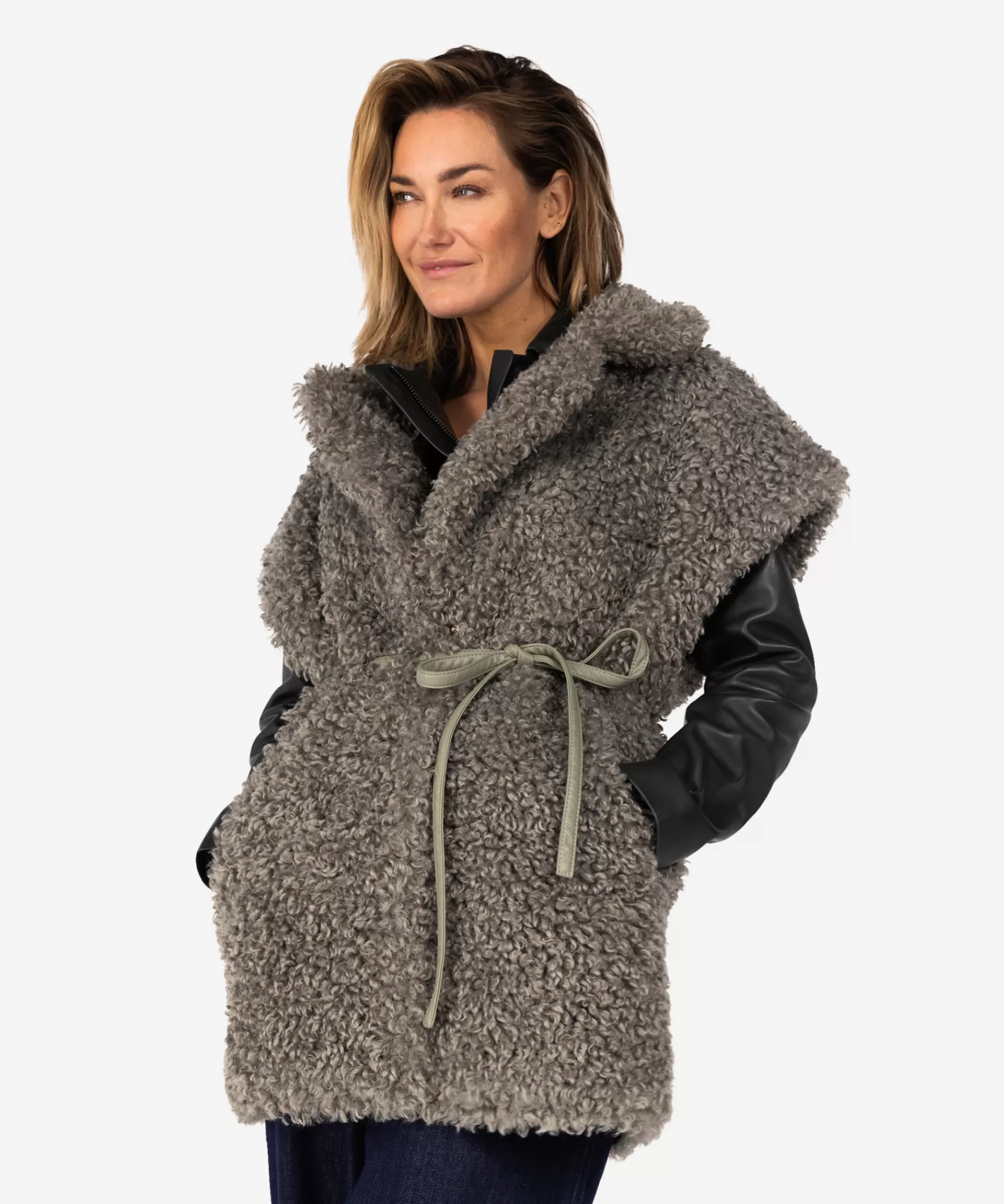 IBANA Cilka - teddy | < Faux Fur | Gilet