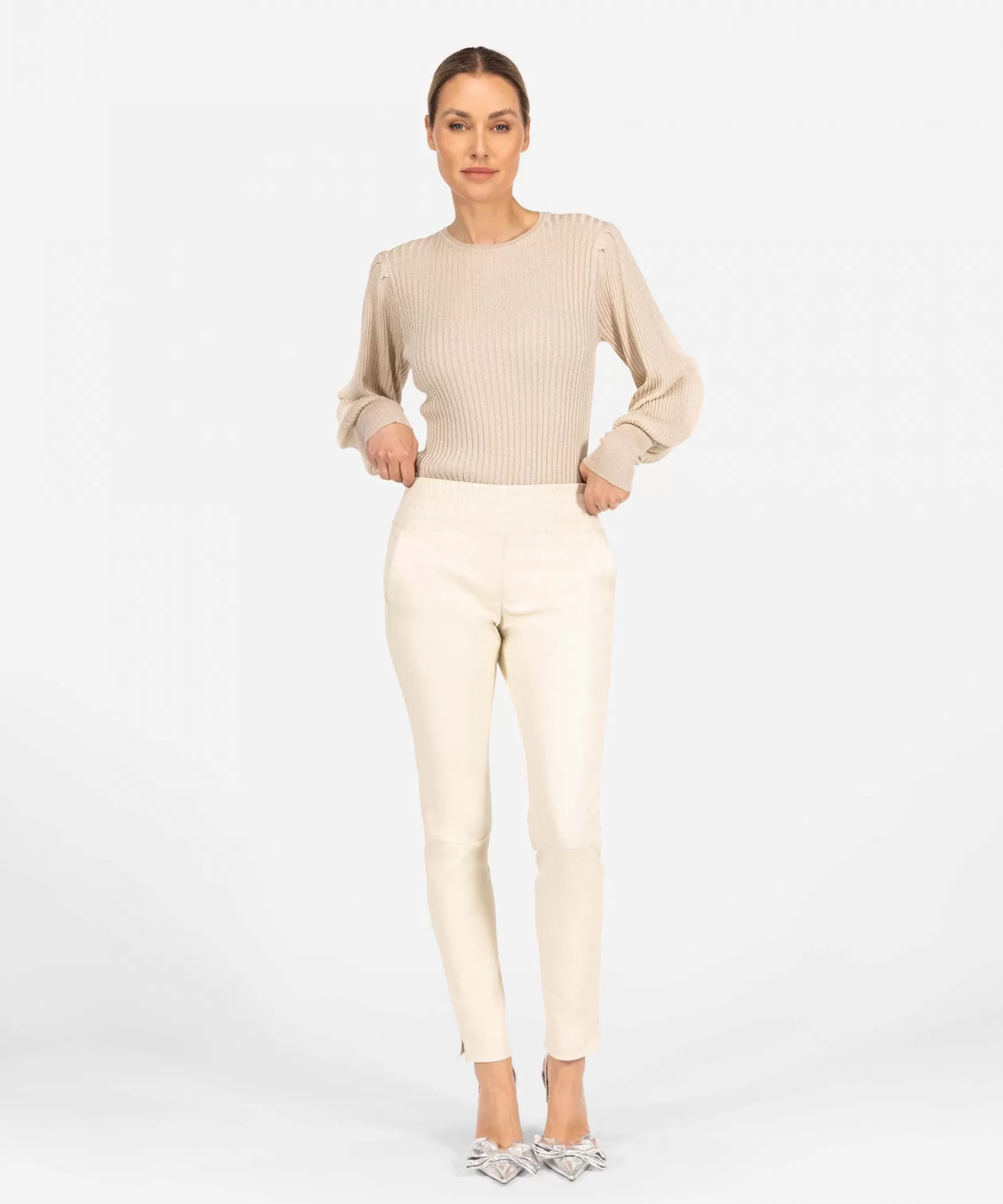 IBANA Colette | < Mid Waist | Leren Broeken