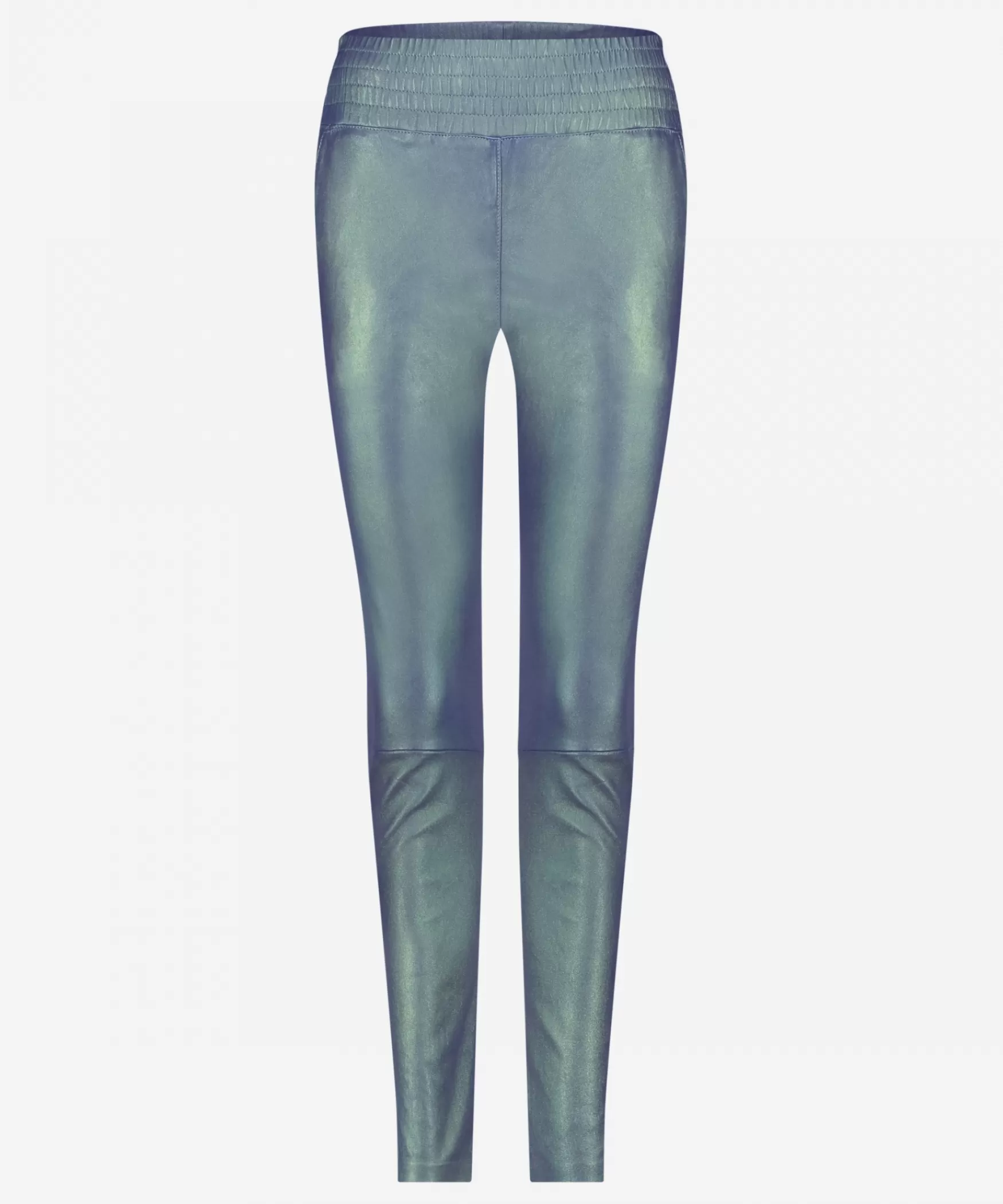 IBANA Colette Metallic | Shagreen< Mid Waist | Leren Broeken