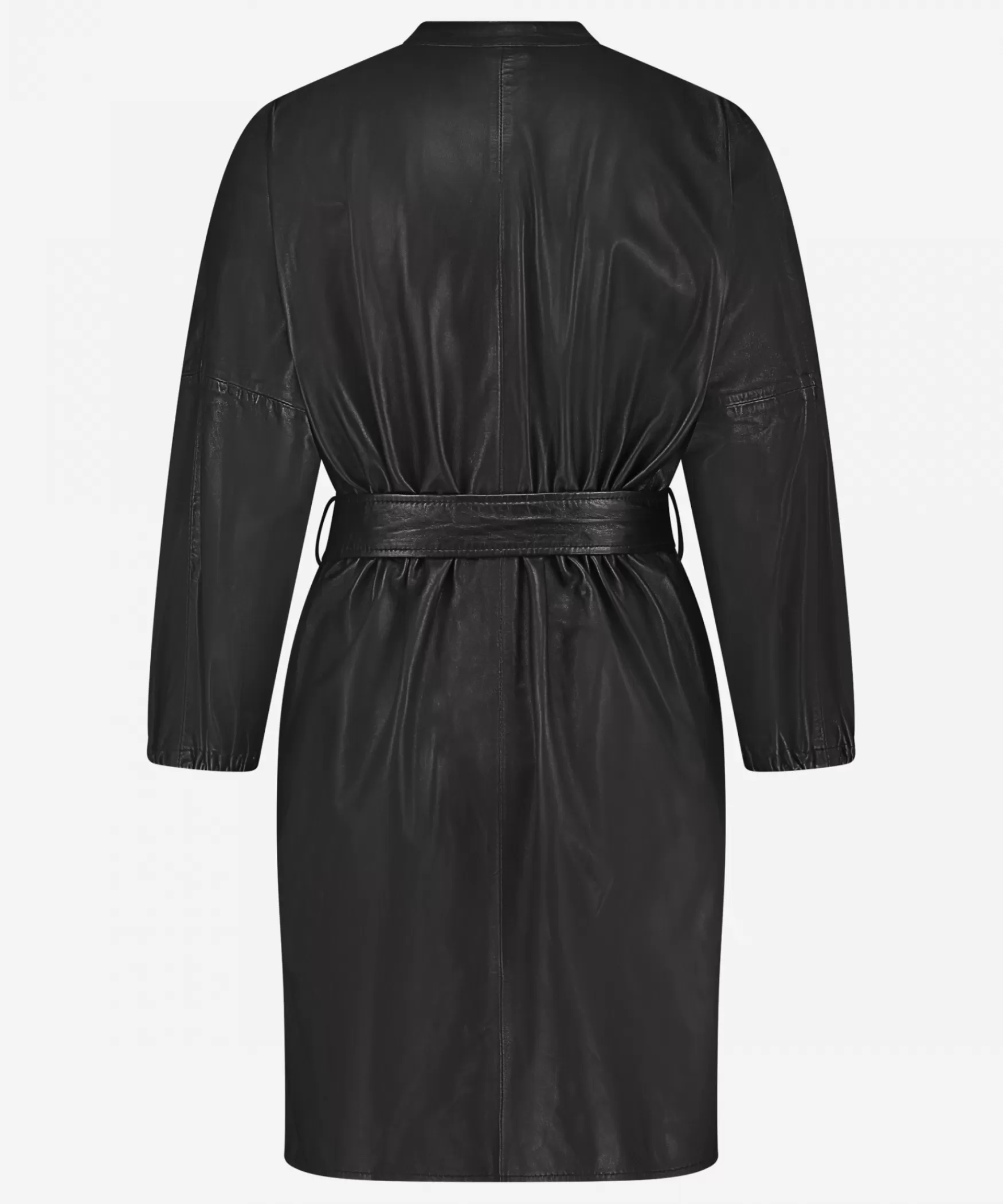 daphni__black_19799.webp IBANA Daphni | Black< Leren Jurken | Mini Jurken