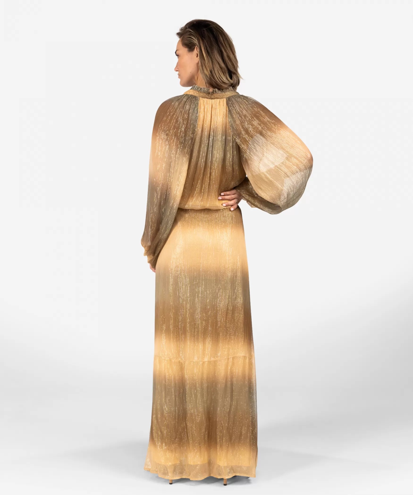 diona_lurex__neutral_ombre_print_20086.webp IBANA Diona Lurex | Neutral Ombre Print< Maxi Jurken