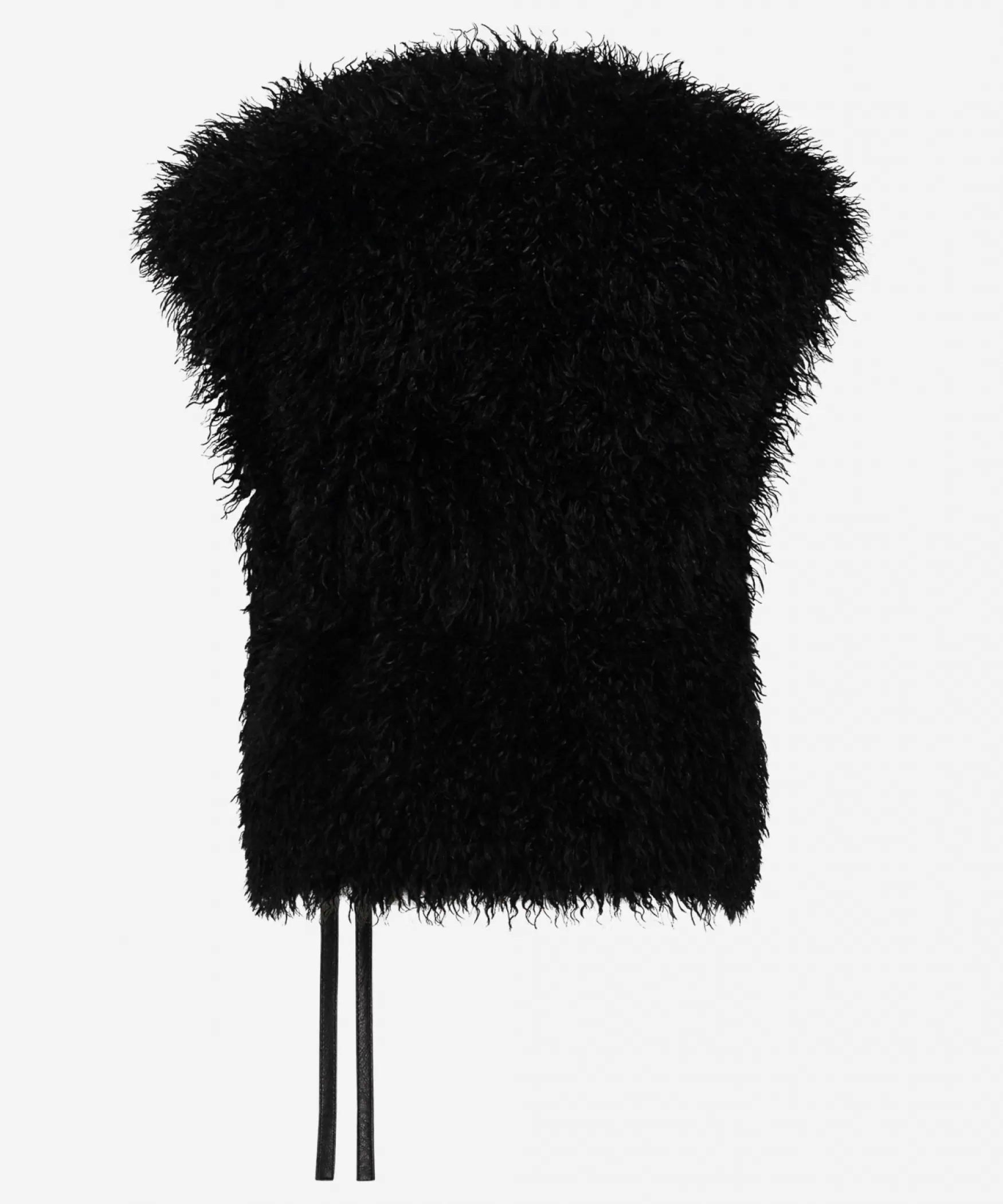 IBANA Jannes | Black< Faux Fur | Gilet