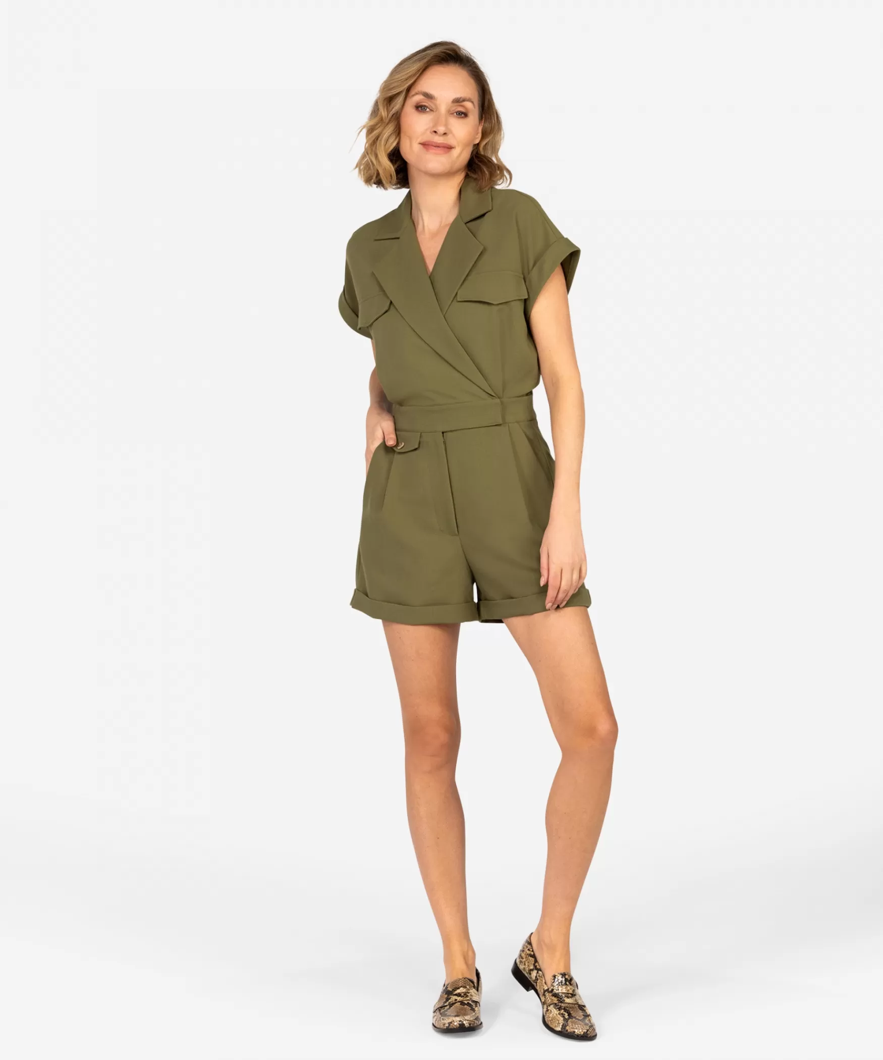 IBANA Odelia | MOSS GREEN< Jumpsuits