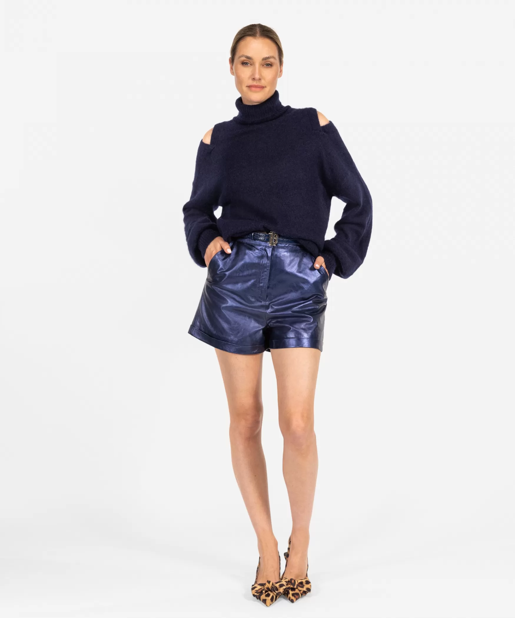 IBANA Sanny Metallic | < Mini Shorts En Rokken | Leren Shorts En Rokken