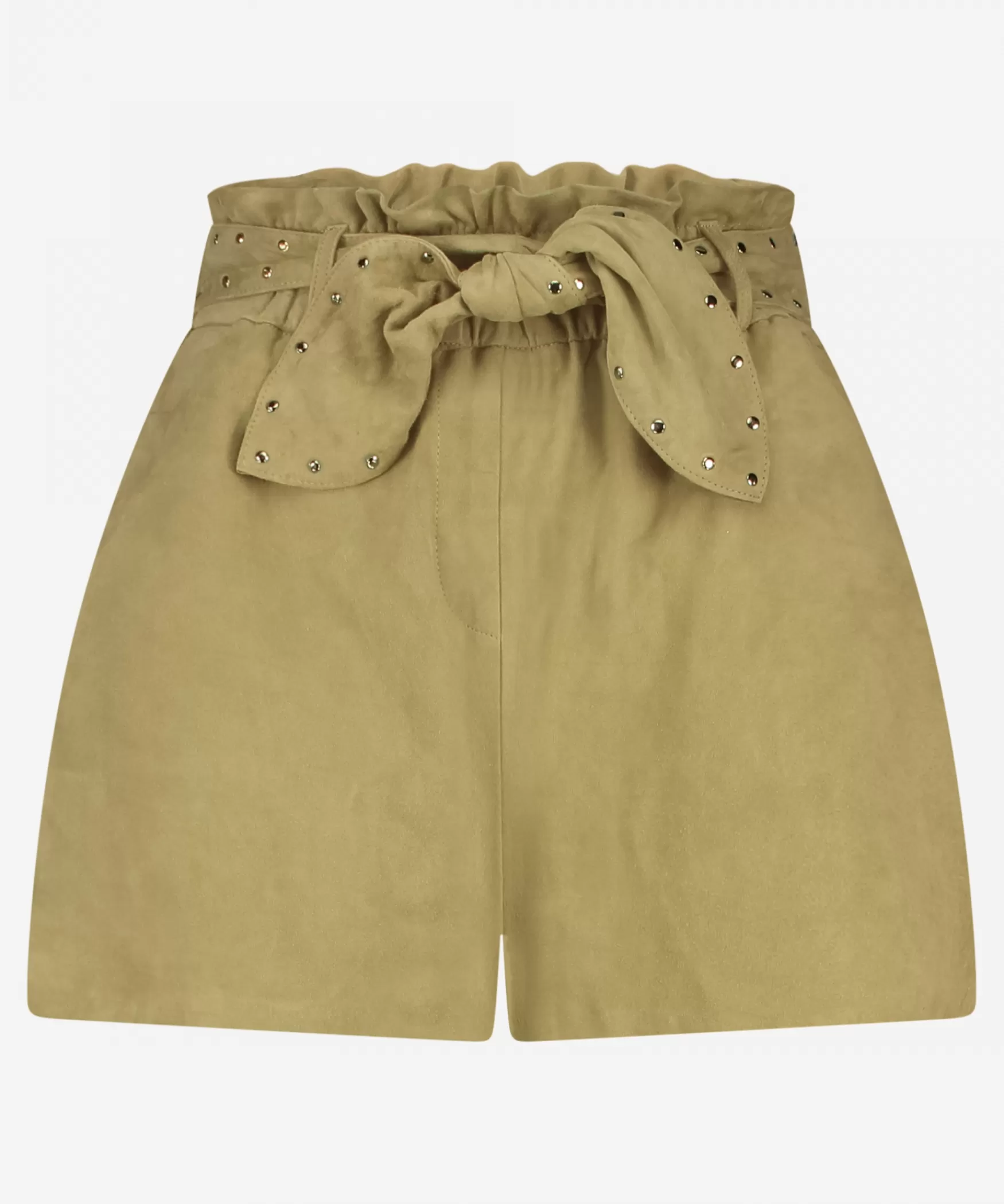 IBANA Saskia Suede | MOSS GREEN< Mini Shorts En Rokken | Leren Shorts En Rokken