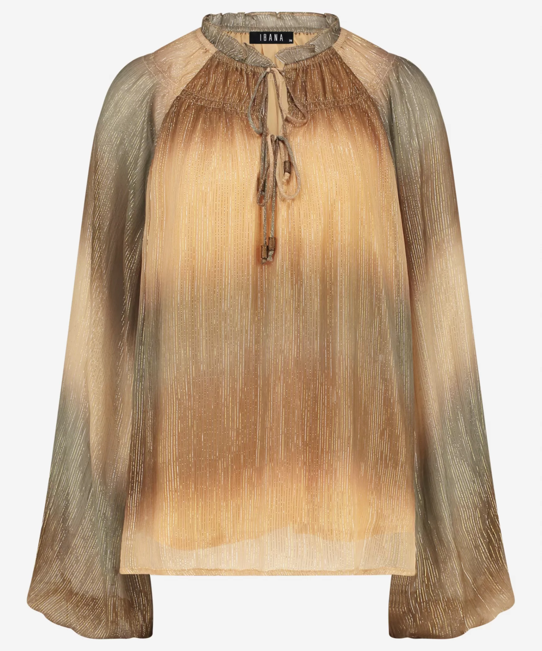 IBANA Tyva Lurex | Neutral Ombre Print< Tops